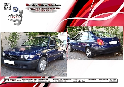 Tažné zařízení Toyota Corolla Liftback (E11) (5 dv.)  ZRUŠENO BEZ NÁHRADY 10/20
Maximální zatížení 75 kg
Maximální svislé zatížení bottom kg
Katalogové číslo 022-281