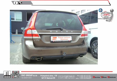 Tažné zařízení Volvo V70(ne výškově stavitelné)  135
Maximální zatížení 90 kg
Maximální svislé zatížení bottom kg
Katalogové číslo 028-771