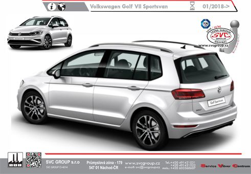 Tažné zařízení VW Golf VII Sportsvan
Maximální zatížení 80 kg
Maximální svislé zatížení bottom kg
Katalogové číslo 051-063