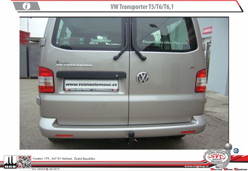 Tažné zařízení VW Transporter T5 + T6 + T6.1 a Multivan + Caravele a 4x4
Maximální zatížení 120 kg
Maximální svislé zatížení bottom kg
Katalogové číslo 050-043