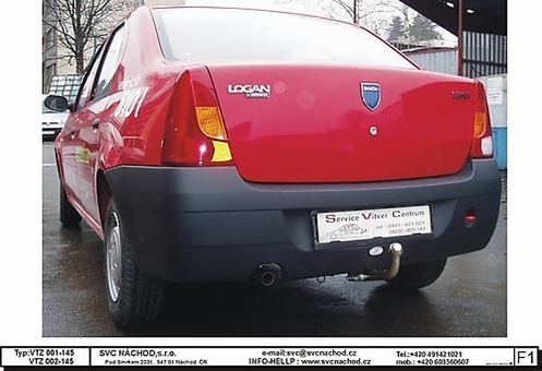 Tažné zařízení Dacia Logan 2004 - 2012
Maximální zatížení 75 kg
Maximální svislé zatížení bottom kg
Katalogové číslo 001-145