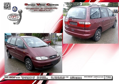 Tažné zařízení FORD Galaxy 1995 - 2000
Maximální zatížení 85 kg
Maximální svislé zatížení bottom kg
Katalogové číslo 002-151