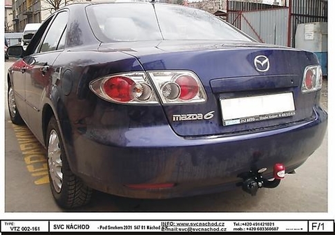 Tažné zařízení Mazda 6 2002 - 2008
Maximální zatížení 75 kg
Maximální svislé zatížení bottom kg
Katalogové číslo 001-161