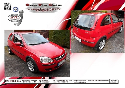 Tažné zařízení Opel Corsa C
Maximální zatížení 65 kg
Maximální svislé zatížení bottom kg
Katalogové číslo 012-096A