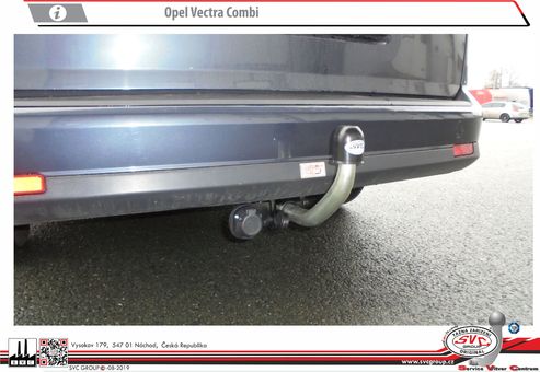 Tažné zařízení Vectra C - Combi  C
Maximální zatížení 80 kg
Maximální svislé zatížení bottom kg
Katalogové číslo 002-169