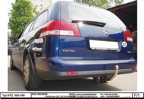 Tažné zařízení Vectra C - Combi  C
Maximální zatížení 80 kg
Maximální svislé zatížení bottom kg
Katalogové číslo 002-169