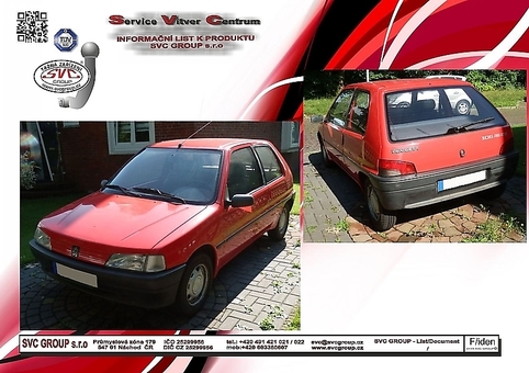 Tažné zařízení Peugeot 106
Maximální zatížení 50 kg
Maximální svislé zatížení middle_bottom_prep kg
Katalogové číslo 020-576 A