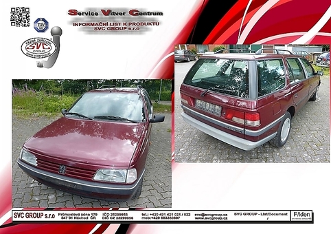 Tažné zařízení Peugeot 405 Combi
Maximální zatížení 50 kg
Maximální svislé zatížení bottom kg
Katalogové číslo 012-325 A