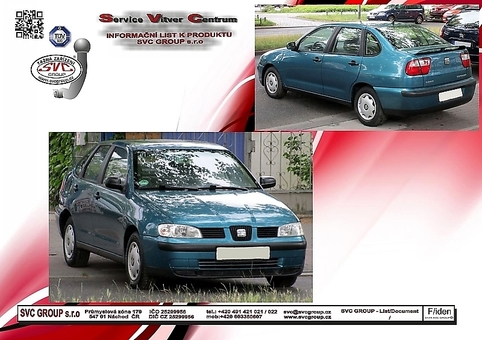 Tažné zařízení Seat Cordoba 2000-2002
Maximální zatížení 50 kg
Maximální svislé zatížení bottom kg
Katalogové číslo 012-022 A