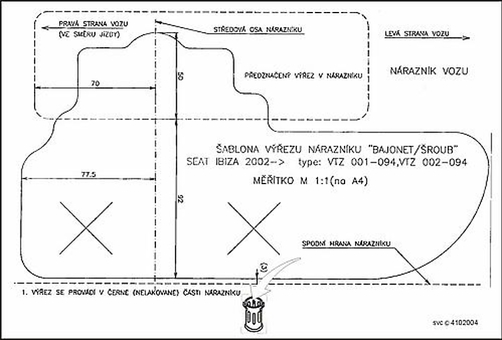 Tažné zařízení Seat Ibiza  2002 - 2008
Maximální zatížení 50 kg
Maximální svislé zatížení bottom kg
Katalogové číslo 001-094 S