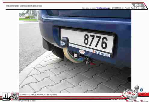 Tažné zařízení Suzuki Wagon R+ 2002 - 2008
Maximální zatížení 35 kg
Maximální svislé zatížení bottom kg
Katalogové číslo 002-074
