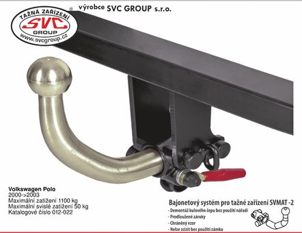 Tažné zařízení VW Polo Sedan 2000 - 2003
Maximální zatížení 50 kg
Maximální svislé zatížení bottom kg
Katalogové číslo 012-022