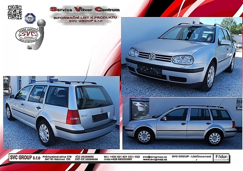Tažné zařízení VW Golf Combi IV
Maximální zatížení 75 kg
Maximální svislé zatížení bottom kg
Katalogové číslo 001-116