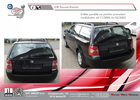 Tažné zařízení VW Passat Combi
Maximální zatížení 85 kg
Maximální svislé zatížení bottom kg
Katalogové číslo 002-032