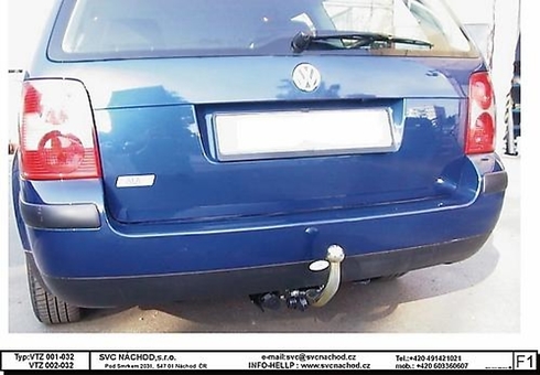 Tažné zařízení VW Passat Combi
Maximální zatížení 85 kg
Maximální svislé zatížení bottom kg
Katalogové číslo 002-032