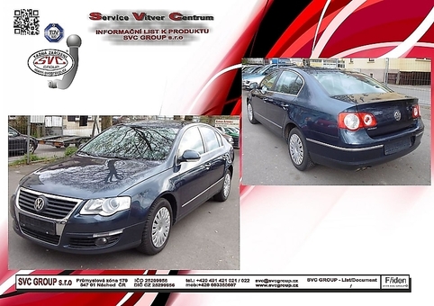 Tažné zařízení VW Passat 2005 - 2010
Maximální zatížení 85 kg
Maximální svislé zatížení bottom kg
Katalogové číslo 003-165