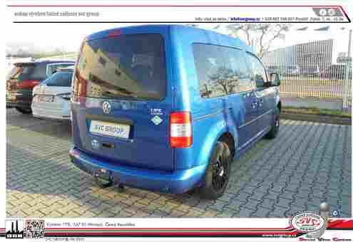 Tažné zařízení VW Caddy
Maximální zatížení 80 kg
Maximální svislé zatížení bottom kg
Katalogové číslo 001-122