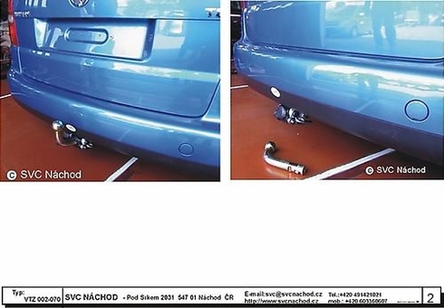 Tažné zařízení VW Touran 2003 - 2015
Maximální zatížení 75 kg
Maximální svislé zatížení bottom kg
Katalogové číslo 002-070