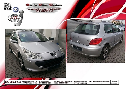 Tažné zařízení 307 HB
Maximální zatížení 65 kg
Maximální svislé zatížení bottom kg
Katalogové číslo 002-210