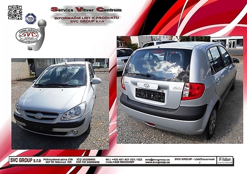 Tažné zařízení Hyundai Getz
Maximální zatížení 44 kg
Maximální svislé zatížení bottom kg
Katalogové číslo 002-178