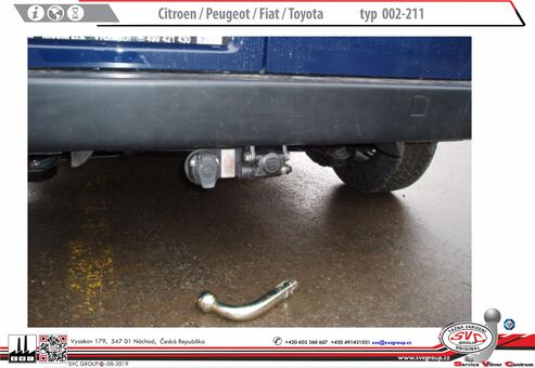 Tažné zařízení Peugeot Expert  2007-2016
Maximální zatížení 75 kg
Maximální svislé zatížení bottom kg
Katalogové číslo 002-211