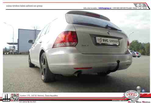 Tažné zařízení Golf Combi V/VI 2007-2014
Maximální zatížení 75 kg
Maximální svislé zatížení bottom kg
Katalogové číslo 001-216