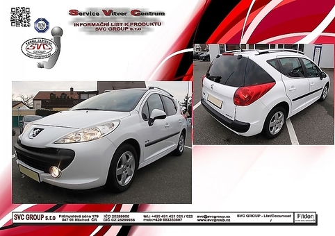 Tažné zařízení 207 Combi + Outdoor
Maximální zatížení 40 kg
Maximální svislé zatížení bottom kg
Katalogové číslo 001-220