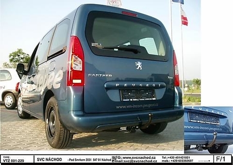 Tažné zařízení Peugeot Partner - 2018
Maximální zatížení 95 kg
Maximální svislé zatížení bottom kg
Katalogové číslo 001-229