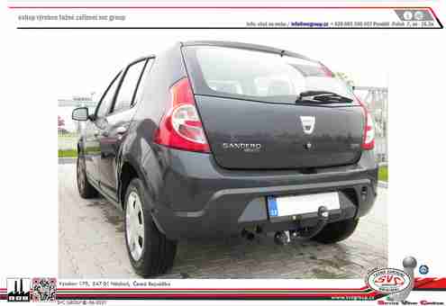 Tažné zařízení Dacia Sandero  2008 - 2012
Maximální zatížení 75 kg
Maximální svislé zatížení bottom kg
Katalogové číslo 001-232