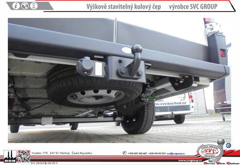 Tažné zařízení Peugeot Boxer
Maximální zatížení 3200 kg
Maximální svislé zatížení 1800 kg
Katalogové číslo 104-020
