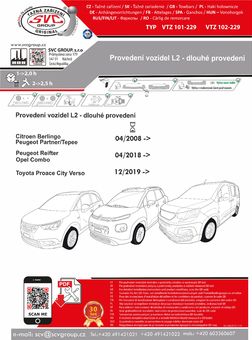 Tažné zařízení Peugeot Partner L2
Maximální zatížení 95 kg
Maximální svislé zatížení bottom kg
Katalogové číslo 102-229