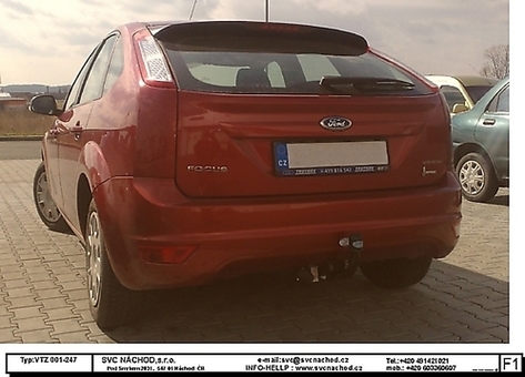 Tažné zařízení Ford Focus  2011-2018
Maximální zatížení 75 kg
Maximální svislé zatížení bottom kg
Katalogové číslo 001-247