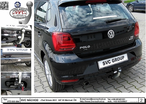 Tažné zařízení VW Polo  a Cross 2009 - 2016
Maximální zatížení 50 kg
Maximální svislé zatížení bottom kg
Katalogové číslo 1.002-094