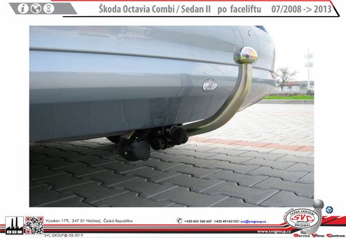 Tažné zařízení Škoda Octavia Combi II
Maximální zatížení 100 kg
Maximální svislé zatížení bottom kg
Katalogové číslo 002-271