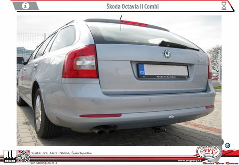 Tažné zařízení Škoda Octavia Combi II
Maximální zatížení 100 kg
Maximální svislé zatížení bottom kg
Katalogové číslo 002-271