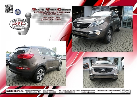 Tažné zařízení Kia Sportage
Maximální zatížení 80 kg
Maximální svislé zatížení bottom kg
Katalogové číslo 001-272