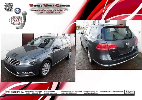 Tažné zařízení VW Passat Combi 2010 - 2014
Maximální zatížení 85 kg
Maximální svislé zatížení bottom kg
Katalogové číslo 003-297