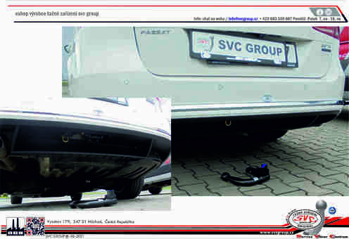 Tažné zařízení VW Passat Combi 2010 - 2014
Maximální zatížení 85 kg
Maximální svislé zatížení bottom kg
Katalogové číslo 003-297