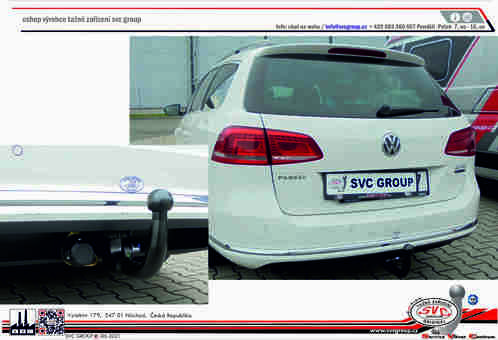 Tažné zařízení VW Passat Combi 2010 - 2014
Maximální zatížení 85 kg
Maximální svislé zatížení bottom kg
Katalogové číslo 003-297