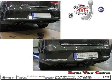 Tažné zařízení VW Passat Combi 2010 - 2014
Maximální zatížení 85 kg
Maximální svislé zatížení bottom kg
Katalogové číslo 003-297