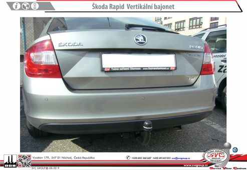 Tažné zařízení Škoda Rapid + Monte Carlo 2012 -
Maximální zatížení 75 kg
Maximální svislé zatížení bottom kg
Katalogové číslo 003-338
