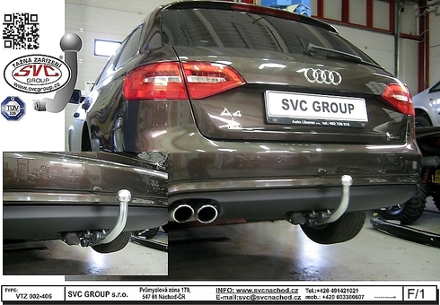 Tažné zařízení Audi A4 Kombi 2008 - 2015
Maximální zatížení 145 kg
Maximální svislé zatížení bottom kg
Katalogové číslo 002-406