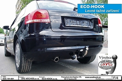 Tažné zařízení Audi A3 1996-2003
Maximální zatížení 85 kg
Maximální svislé zatížení bottom kg
Katalogové číslo 701-001