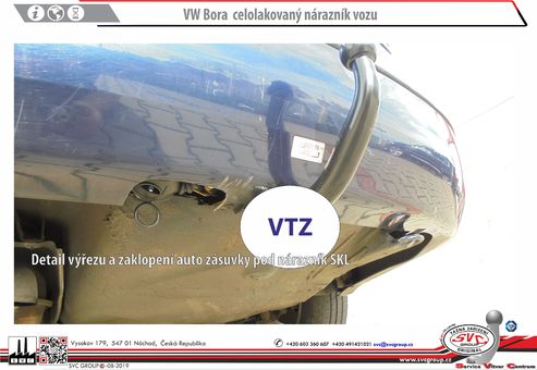 Tažné zařízení VW Golf IV
Maximální zatížení 85 kg
Maximální svislé zatížení bottom kg
Katalogové číslo 701-001
