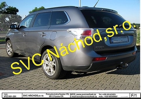 Tažné zařízení Mitsubishi Outlander
Maximální zatížení 150 kg
Maximální svislé zatížení bottom kg
Katalogové číslo 001-351