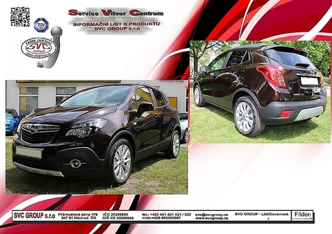 Tažné zařízení Opel Mokka  2012 -
Maximální zatížení 75 kg
Maximální svislé zatížení bottom kg
Katalogové číslo 001-354