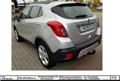 Tažné zařízení Opel Mokka  2012 -
Maximální zatížení 75 kg
Maximální svislé zatížení bottom kg
Katalogové číslo 002-354