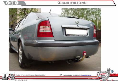 Tažné zařízení Škoda Octavia I 1996-2010
Maximální zatížení 95 kg
Maximální svislé zatížení bottom kg
Katalogové číslo 002-119