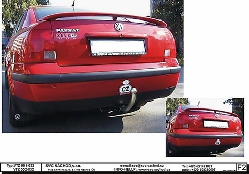 Tažné zařízení VW Passat 1996 - 2005
Maximální zatížení 85 kg
Maximální svislé zatížení bottom kg
Katalogové číslo 002-032