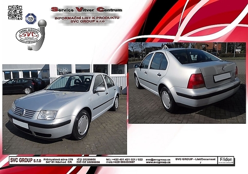 Tažné zařízení VW Bora 1998-2005
Maximální zatížení 95 kg
Maximální svislé zatížení bottom kg
Katalogové číslo 002-119